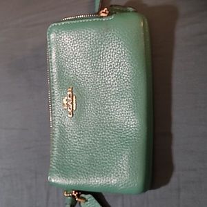 Coach double-zipped wallet